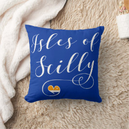 Isles of Scilly Flag Herz Kissen