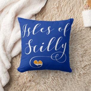 Isles of Scilly Flag Herz Kissen