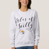 Isles of Scilly Flag Herz Sweatshirt (Vorderseite)