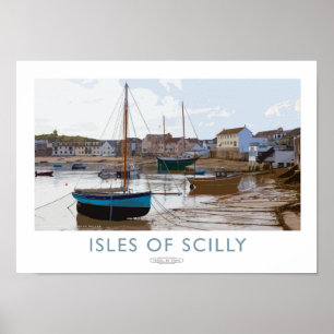 Isles of Scilly Railway Poster