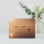 Isles of Scilly Sunset Postcard Postkarte (Stehend Vorderseite)