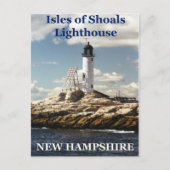 Isles of Shoals Lighthouse, New Hampshire Postcard Postkarte (Vorderseite)