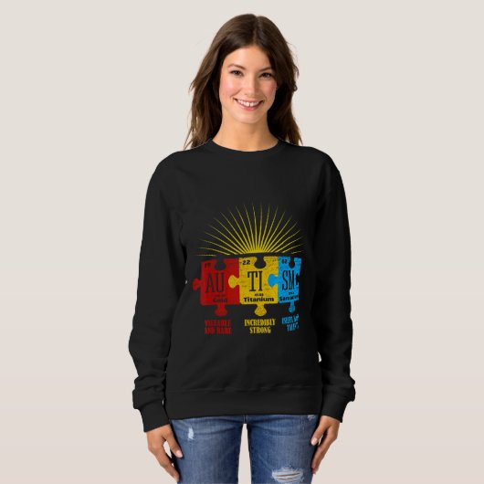 Ism Awareness Puzzle Chemical Element 69 Sweatshirt (Vorne ganz)