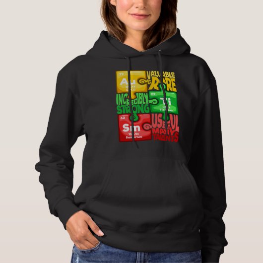 Ism Puzzle Chemistry Time Table Elements Autismus Hoodie (Vorderseite)