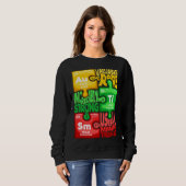 Ism Puzzle Chemistry Time Table Elements Autismus Sweatshirt (Vorne ganz)