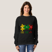 Ism Puzzle Chemistry Time Table Elements Autismus Sweatshirt (Vorne ganz)