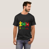 Ism Puzzle Chemistry Time Table Elements Autismus  T-Shirt (Vorne ganz)