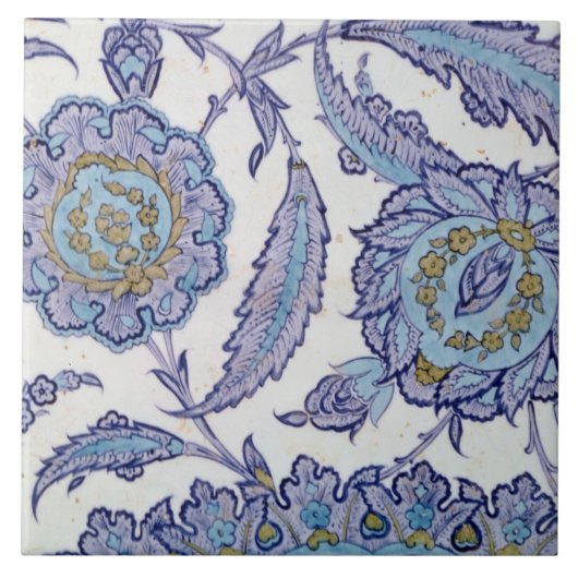 Isnik Töpferwarefliese, c.1520-50 Fliese (Vorderseite)