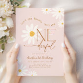 Isn't She ONEderful Daisy 1st Birthday Einladung