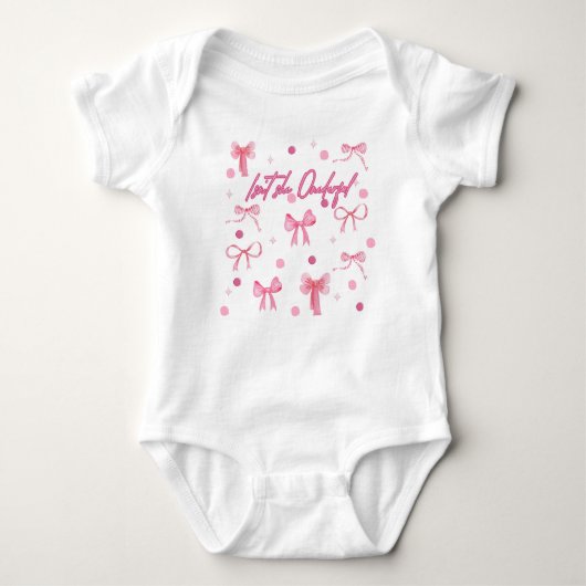 Isn't she onederful first birthday outfit baby strampler (Vorderseite)