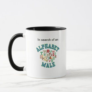 iso AlphaBet Tasse für männlichen Kaffee