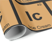 ISO - Ice Cream Chemistry Periodic Table Symbol Geschenkpapier (Rolleneckpunkt)