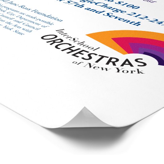 ISO in Carnegie Hall Poster (Ecke)