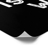 ISO in Liebe mit Ihnen lustige Kamera pudeln dunkl Poster (Ecke)