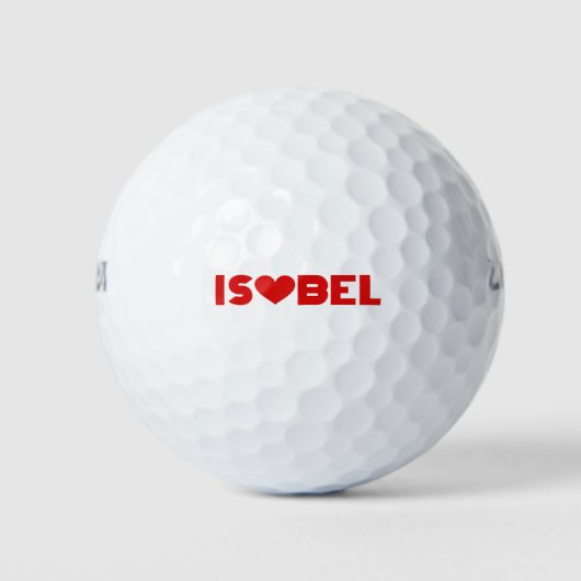Isobel-Liebe Golfball (Vorderseite)