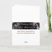 Isobel the Introvert Fairy Fantasy Art Karte (Rückseite)