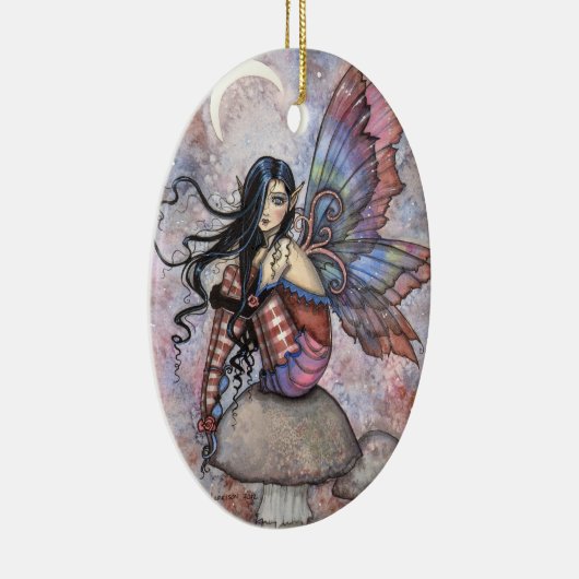 Isobel the Introvert Fairy Fantasy Art Keramik Ornament (Rechts)