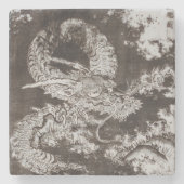 Isoda-Koryusai-Drache Steinuntersetzer (Vorderseite)