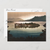 Isola Bella am Mondlicht, Maggiore, See, Italien Postkarte (Vorne/Hinten)