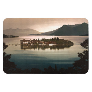 Isola Bella by Moonlight, Lago Maggiore, Italien Magnet