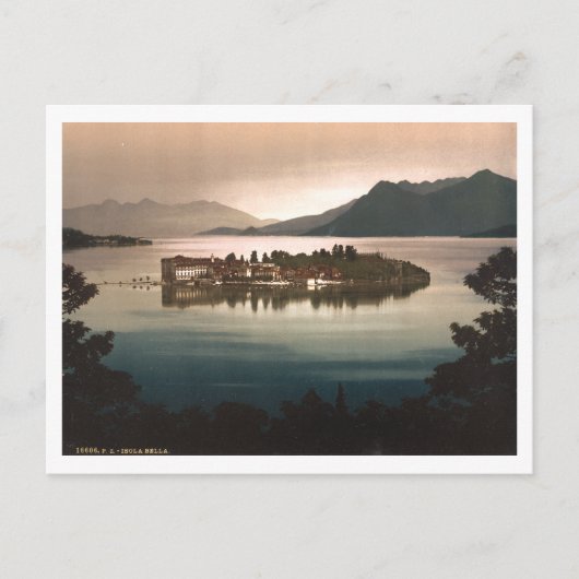 Isola Bella by Moonlight, Lago Maggiore, Italien Postkarte (Vorderseite)