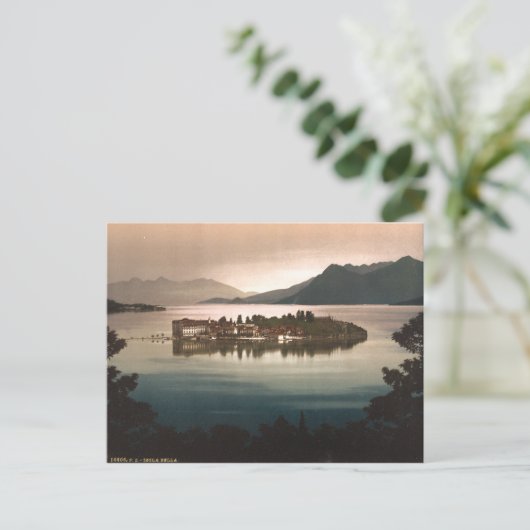 Isola Bella by Moonlight, Lago Maggiore, Italien Postkarte (Stehend Vorderseite)