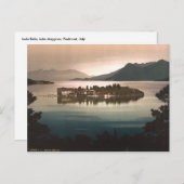Isola Bella by Moonlight, Lago Maggiore, Italien Postkarte (Vorne/Hinten)