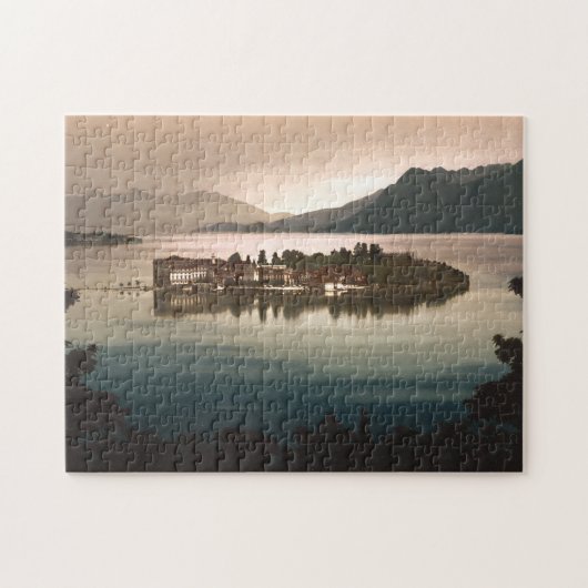 Isola Bella by Moonlight, Lago Maggiore, Italien Puzzle (Horizontal)