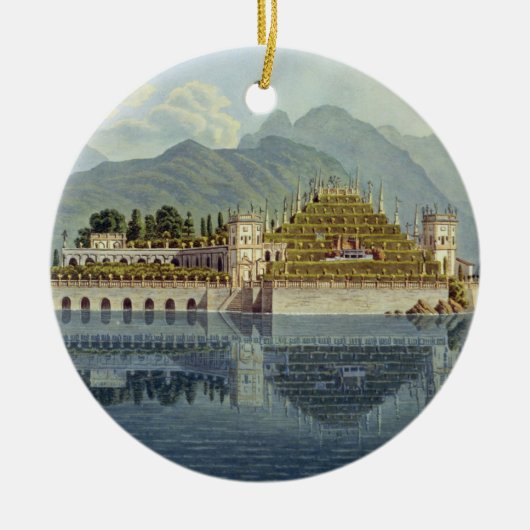 Isola Bella, See Maggiore: die terassenförmig Keramikornament (Vorne)