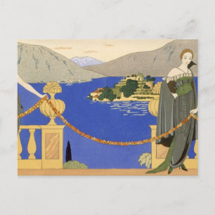 Isola Bella, von Redfern entworfene Abend-Kleider, Postkarte