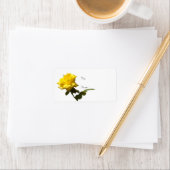 Isola Gelbe Rose - Vorlage Adressaufkleber (Insitu)