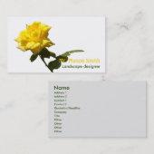 Isola Gelbe Rose - Vorlage Visitenkarte (Vorne/Hinten)