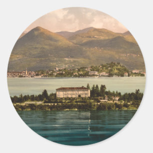 Isola Madre I, Lago Maggiore, Piemont, Italien Runder Aufkleber