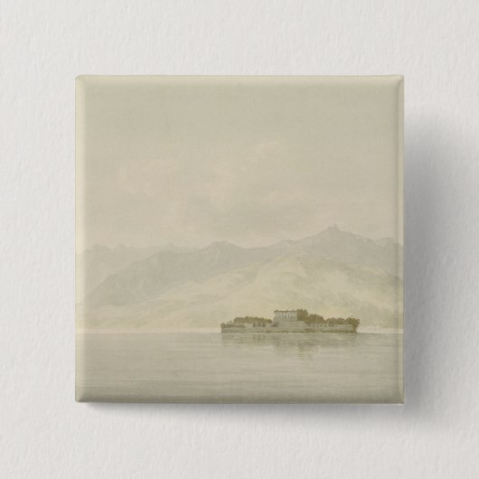 Isola Madre, Lago Maggiore, c.1781 (w/c über Button (Vorderseite)