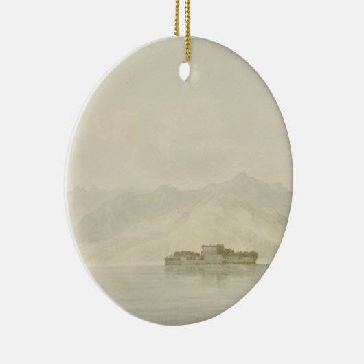 Isola Madre, Lago Maggiore, c.1781 (w/c über Keramikornament (Rechts)