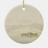 Isola Madre, Lago Maggiore, c.1781 (w/c über Keramikornament (Hinten)