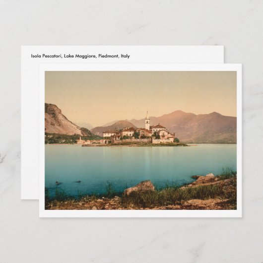Isola Pescatori I, Lago Maggiore, Piemont, Italien Postkarte (Vorne/Hinten)