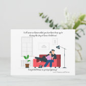 Isolate Baby Schwangerschaft Glückwunschkarte (Stehend Vorderseite)