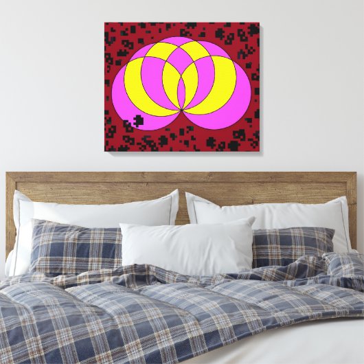 Isolated Spiralina Field Leinwanddruck (Insitu (Schlafzimmer))