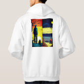 Isolation in Tinte Ein Kunstwerk des Mitleids und  Hoodie (Rückseite)