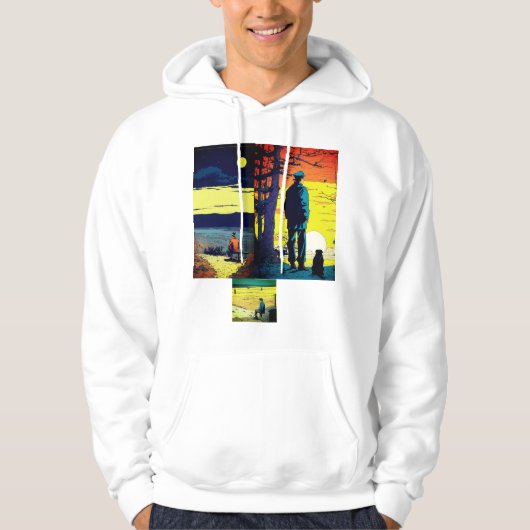 Isolation in Tinte Ein Kunstwerk des Mitleids und  Hoodie (Vorderseite)