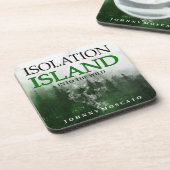 Isolation Island Buchcover Getränkeuntersetzer (Linke Seite)