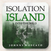 Isolation Island Buchcover Getränkeuntersetzer (Vorderseite)