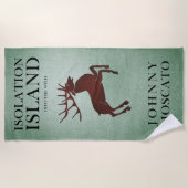 Isolation Island Deer Strandtuch (Vorderseite)