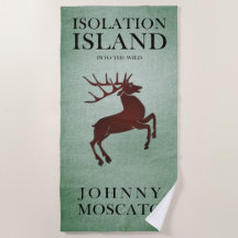 Isolation Island Deer Strandtuch