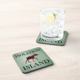 Isolation Island Hinweis Getränkeuntersetzer
