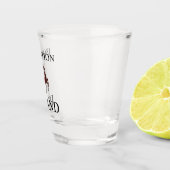 Isolation Island Hinweis Schnapsglas (Rechts)