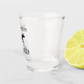 Isolation Island Hinweis Schnapsglas (Rechts)