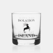 Isolation Island Hinweis Whiskyglas (Rückseite)