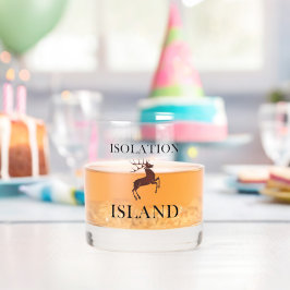 Isolation Island Hinweis Whiskyglas